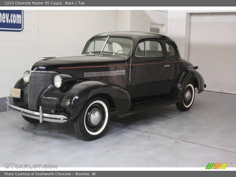 Black / Tan 1939 Chevrolet Master 85 Coupe