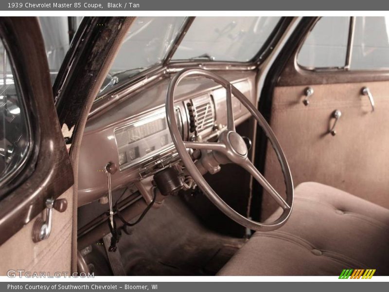 Black / Tan 1939 Chevrolet Master 85 Coupe