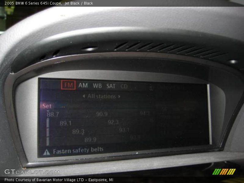 Jet Black / Black 2005 BMW 6 Series 645i Coupe