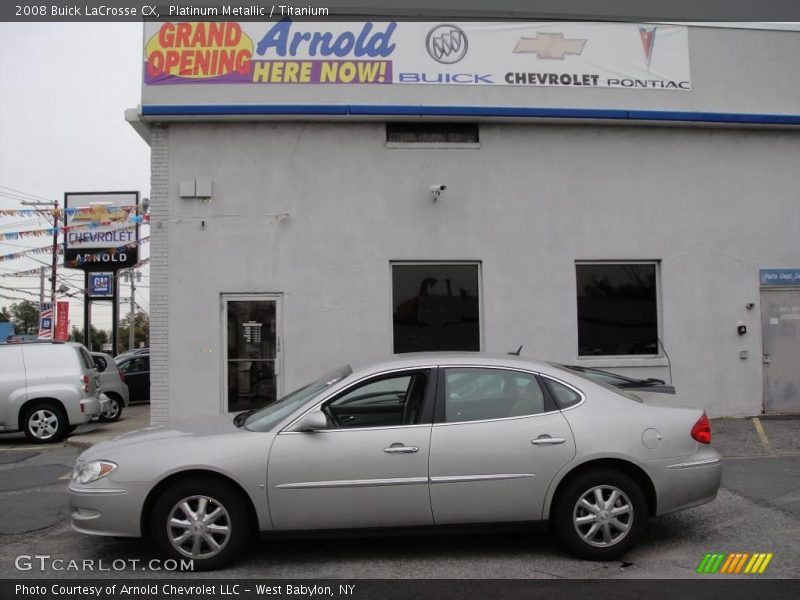 Platinum Metallic / Titanium 2008 Buick LaCrosse CX