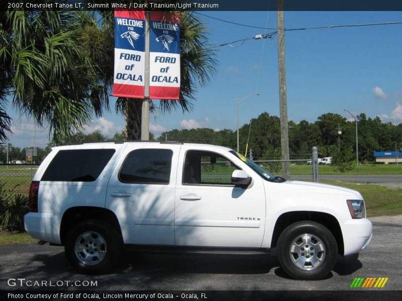Summit White / Dark Titanium/Light Titanium 2007 Chevrolet Tahoe LT