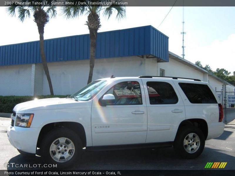 Summit White / Dark Titanium/Light Titanium 2007 Chevrolet Tahoe LT
