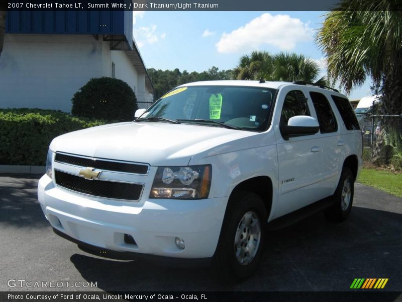 Summit White / Dark Titanium/Light Titanium 2007 Chevrolet Tahoe LT