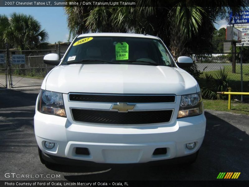 Summit White / Dark Titanium/Light Titanium 2007 Chevrolet Tahoe LT
