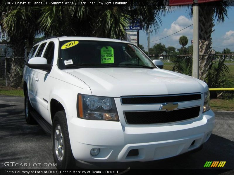 Summit White / Dark Titanium/Light Titanium 2007 Chevrolet Tahoe LT