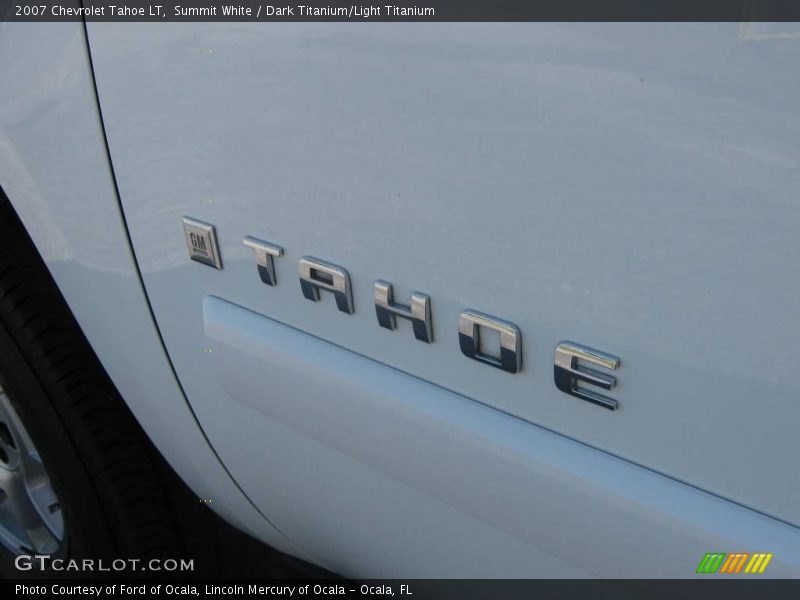 Summit White / Dark Titanium/Light Titanium 2007 Chevrolet Tahoe LT
