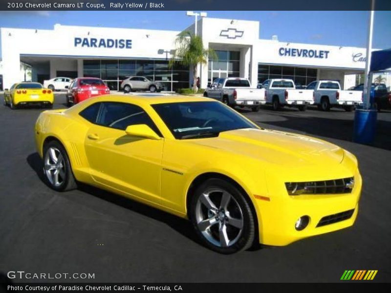 Rally Yellow / Black 2010 Chevrolet Camaro LT Coupe