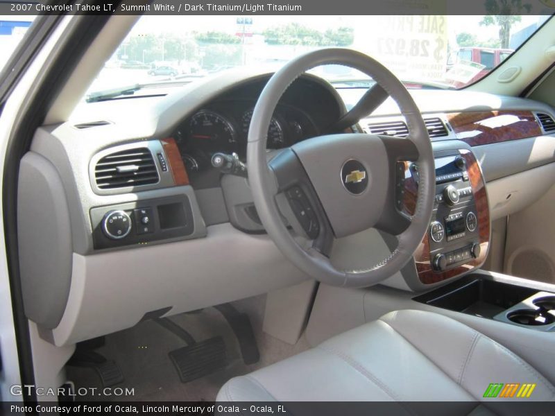 Summit White / Dark Titanium/Light Titanium 2007 Chevrolet Tahoe LT