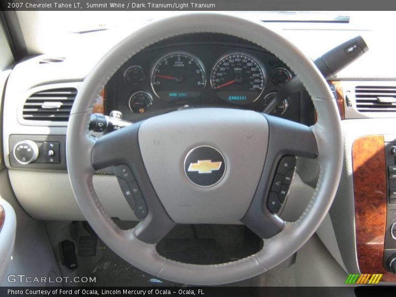 Summit White / Dark Titanium/Light Titanium 2007 Chevrolet Tahoe LT