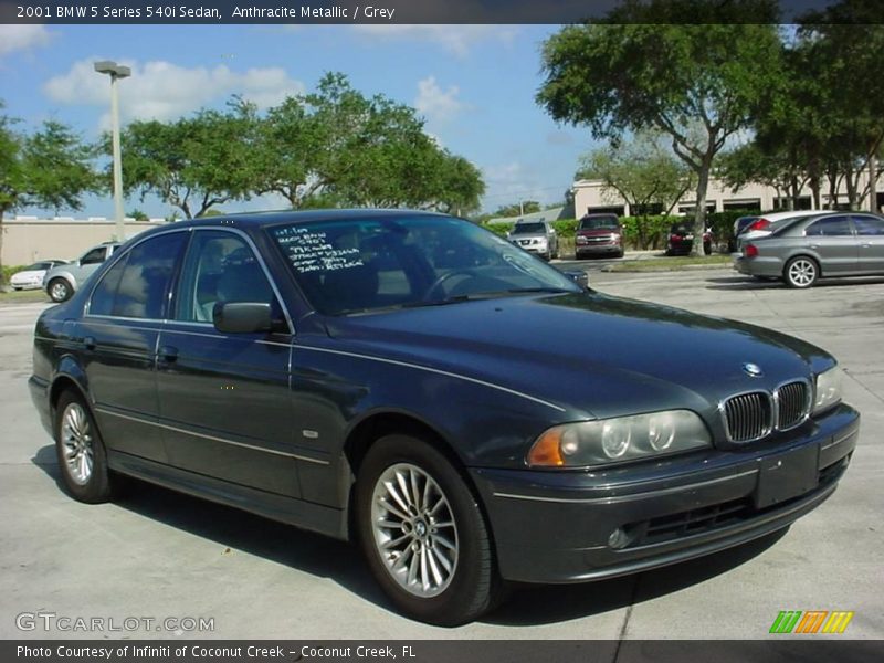 Anthracite Metallic / Grey 2001 BMW 5 Series 540i Sedan