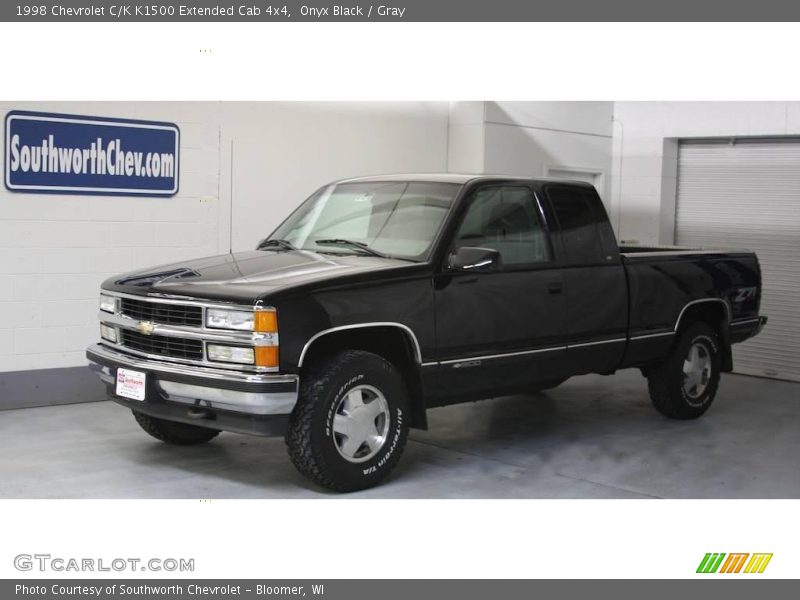 Onyx Black / Gray 1998 Chevrolet C/K K1500 Extended Cab 4x4