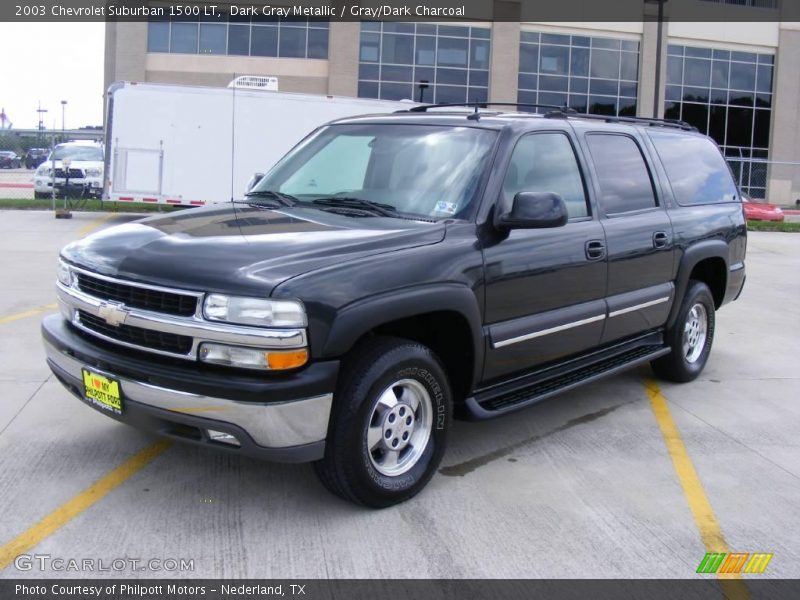 Dark Gray Metallic / Gray/Dark Charcoal 2003 Chevrolet Suburban 1500 LT