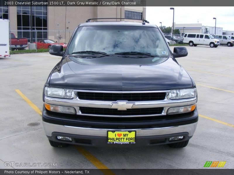Dark Gray Metallic / Gray/Dark Charcoal 2003 Chevrolet Suburban 1500 LT