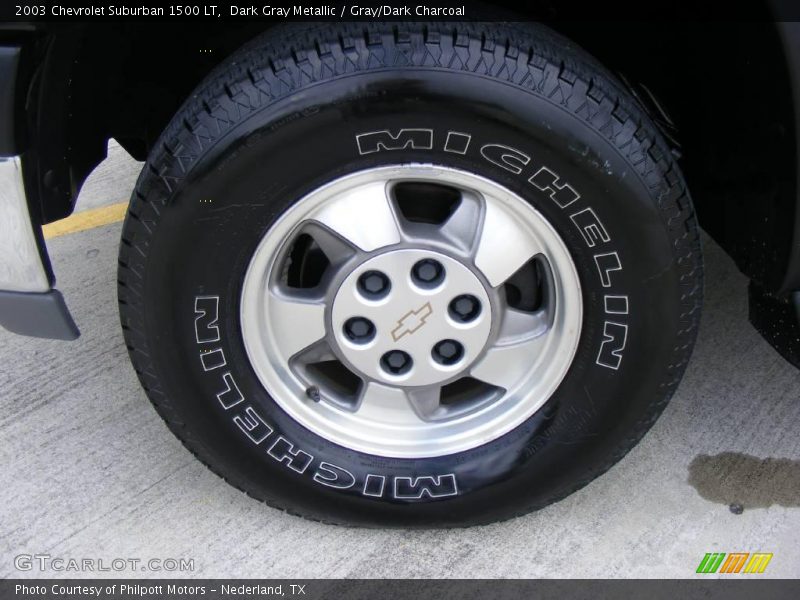 Dark Gray Metallic / Gray/Dark Charcoal 2003 Chevrolet Suburban 1500 LT