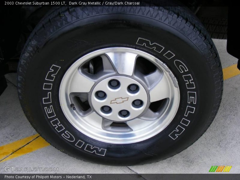 Dark Gray Metallic / Gray/Dark Charcoal 2003 Chevrolet Suburban 1500 LT