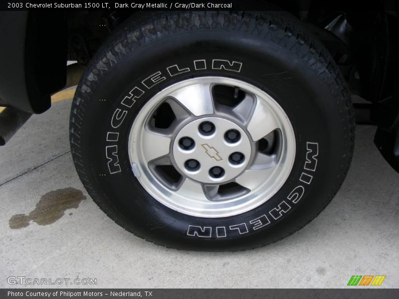 Dark Gray Metallic / Gray/Dark Charcoal 2003 Chevrolet Suburban 1500 LT