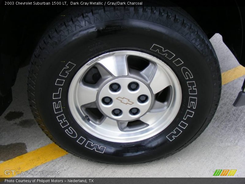 Dark Gray Metallic / Gray/Dark Charcoal 2003 Chevrolet Suburban 1500 LT