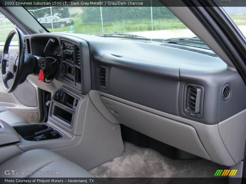 Dark Gray Metallic / Gray/Dark Charcoal 2003 Chevrolet Suburban 1500 LT