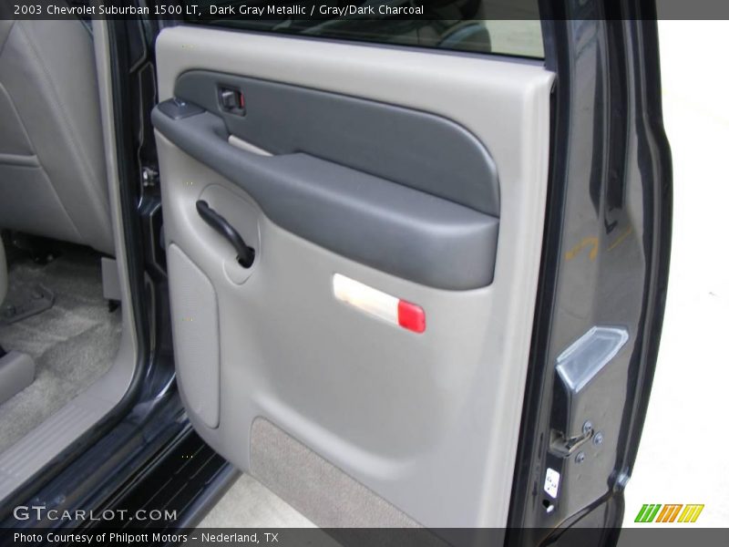 Dark Gray Metallic / Gray/Dark Charcoal 2003 Chevrolet Suburban 1500 LT