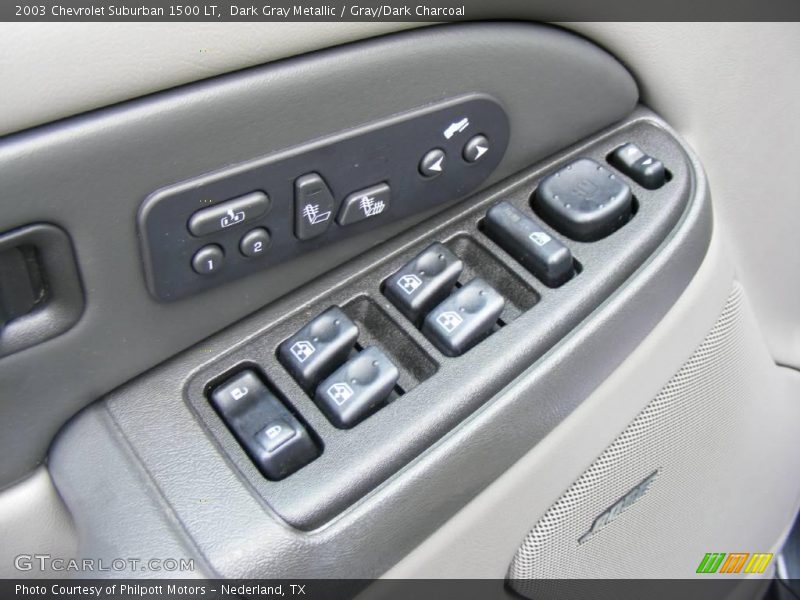Dark Gray Metallic / Gray/Dark Charcoal 2003 Chevrolet Suburban 1500 LT