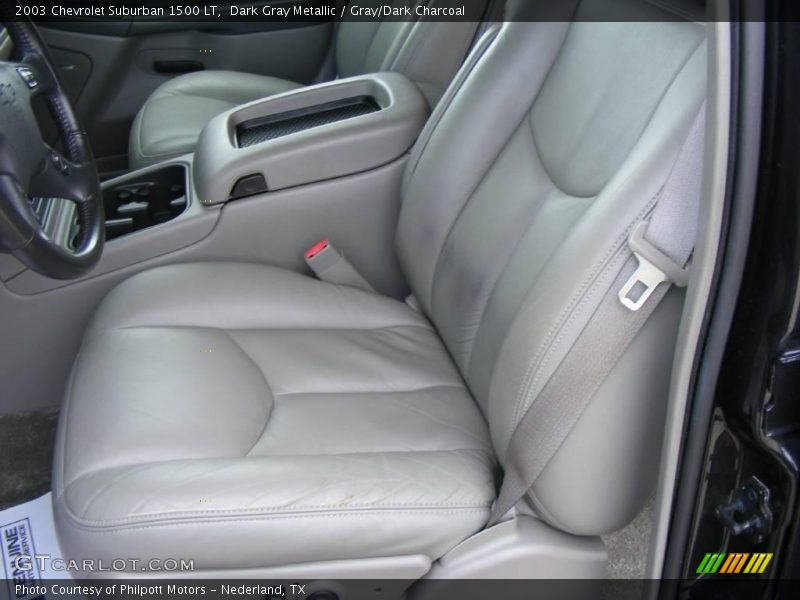 Dark Gray Metallic / Gray/Dark Charcoal 2003 Chevrolet Suburban 1500 LT