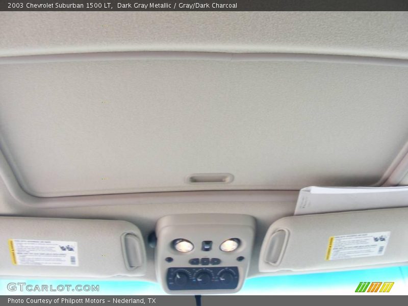Dark Gray Metallic / Gray/Dark Charcoal 2003 Chevrolet Suburban 1500 LT