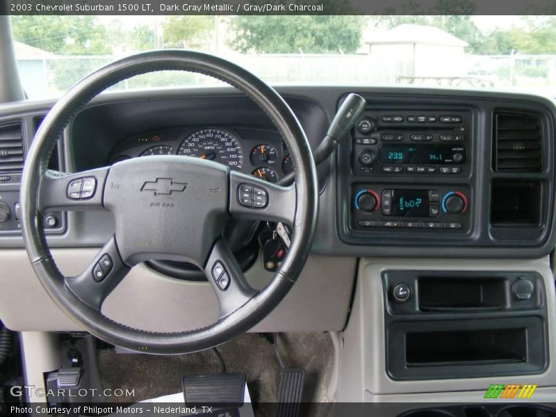 Dark Gray Metallic / Gray/Dark Charcoal 2003 Chevrolet Suburban 1500 LT