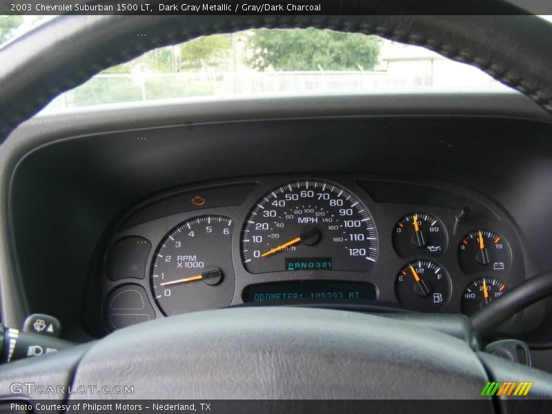 Dark Gray Metallic / Gray/Dark Charcoal 2003 Chevrolet Suburban 1500 LT