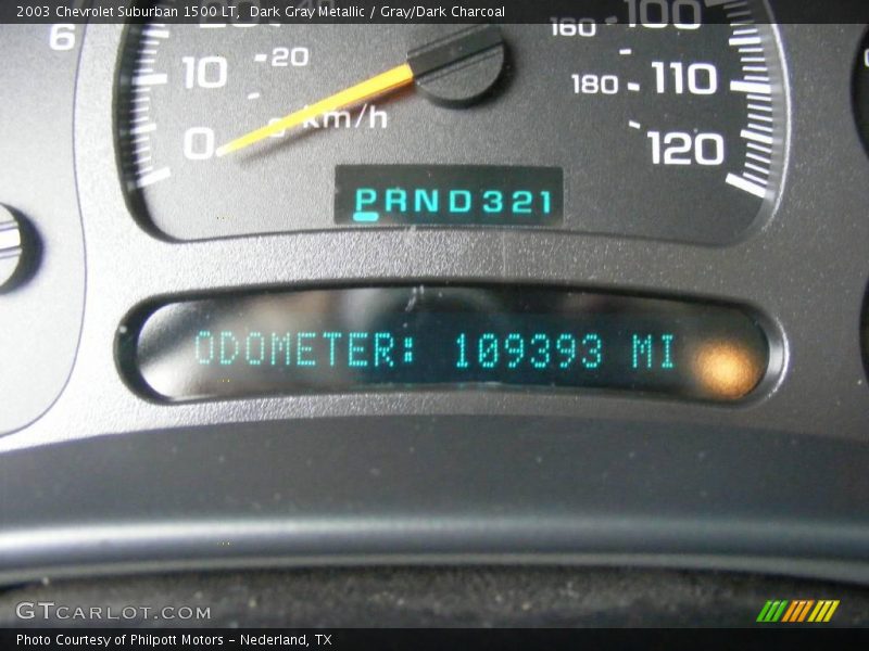 Dark Gray Metallic / Gray/Dark Charcoal 2003 Chevrolet Suburban 1500 LT