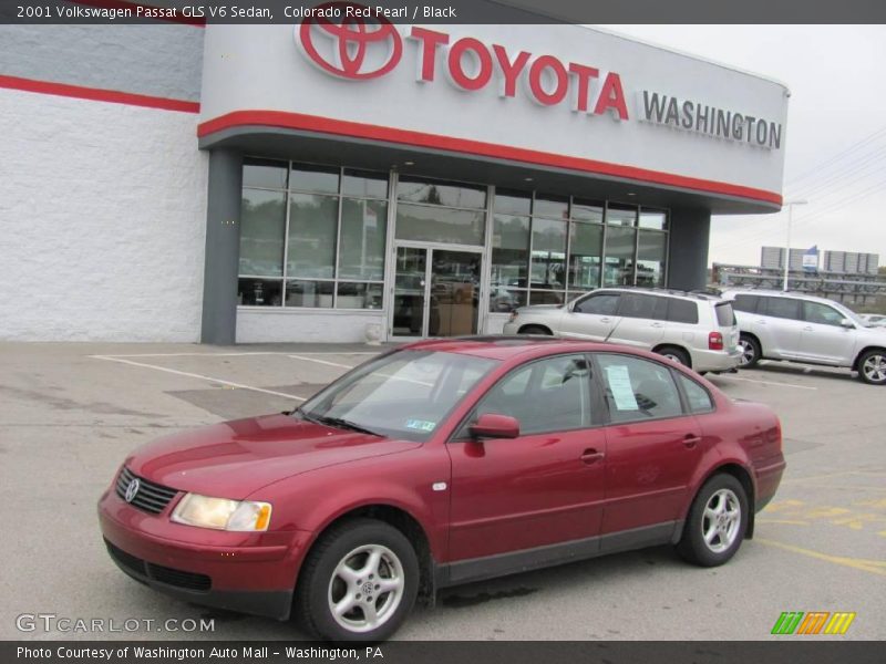 Colorado Red Pearl / Black 2001 Volkswagen Passat GLS V6 Sedan