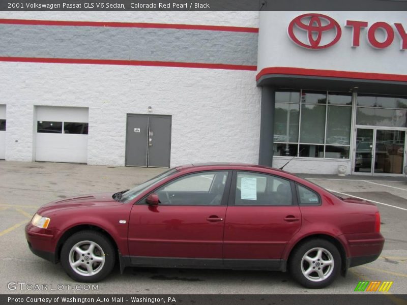 Colorado Red Pearl / Black 2001 Volkswagen Passat GLS V6 Sedan