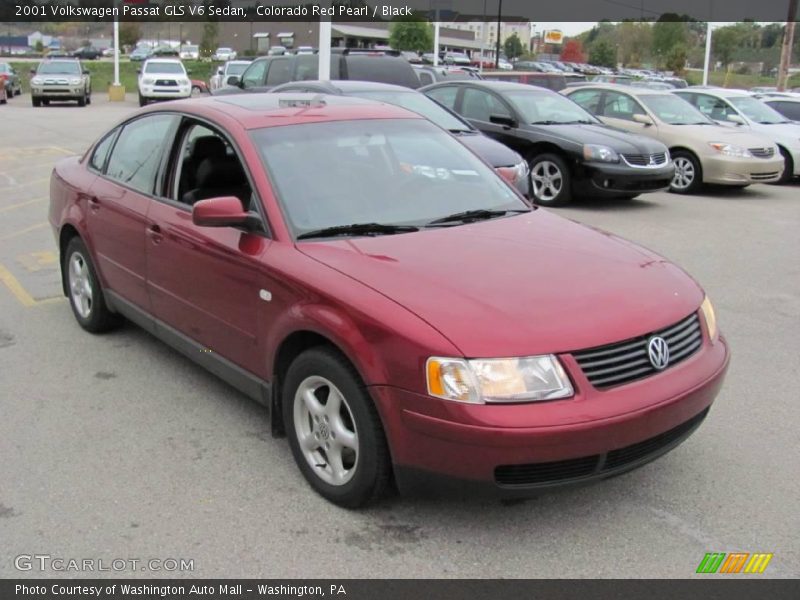 Colorado Red Pearl / Black 2001 Volkswagen Passat GLS V6 Sedan