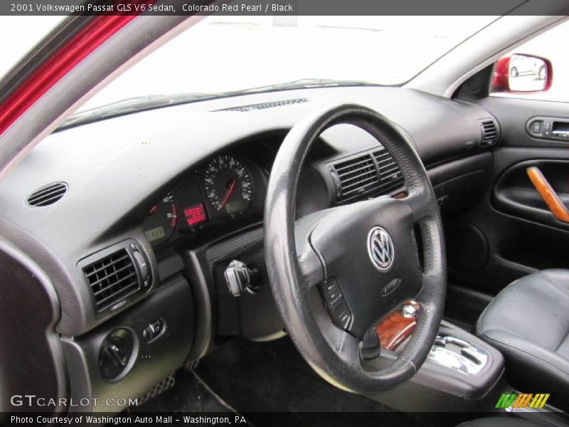 Colorado Red Pearl / Black 2001 Volkswagen Passat GLS V6 Sedan