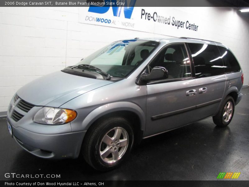 Butane Blue Pearl / Medium Slate Gray 2006 Dodge Caravan SXT