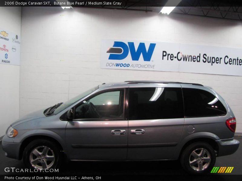 Butane Blue Pearl / Medium Slate Gray 2006 Dodge Caravan SXT