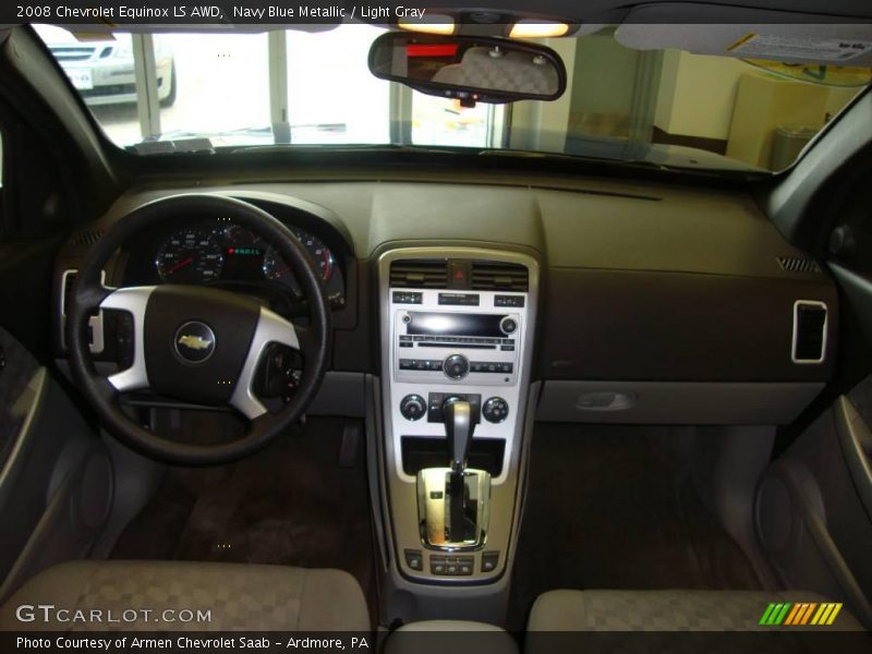 Navy Blue Metallic / Light Gray 2008 Chevrolet Equinox LS AWD