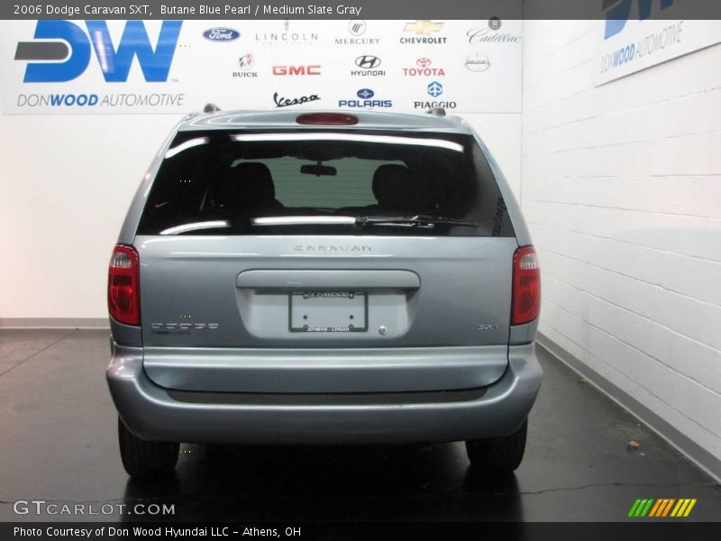 Butane Blue Pearl / Medium Slate Gray 2006 Dodge Caravan SXT