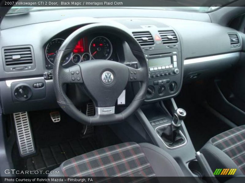 Black Magic / Interlagos Plaid Cloth 2007 Volkswagen GTI 2 Door