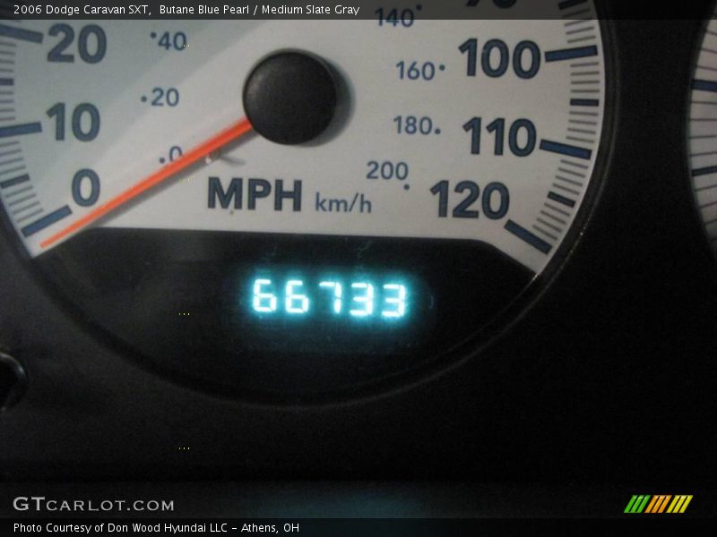 Butane Blue Pearl / Medium Slate Gray 2006 Dodge Caravan SXT
