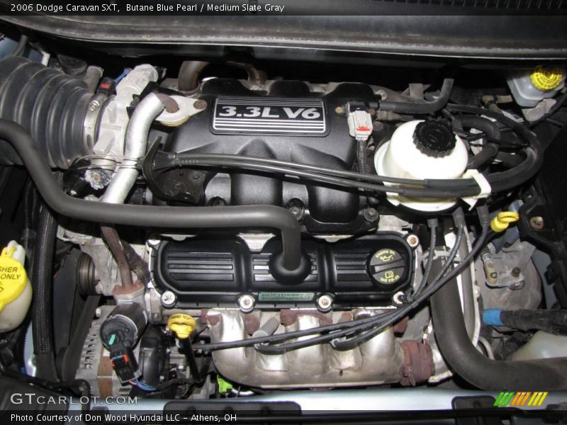Butane Blue Pearl / Medium Slate Gray 2006 Dodge Caravan SXT