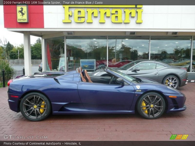 Tour de France Blue / Cuoio 2009 Ferrari F430 16M Scuderia Spider