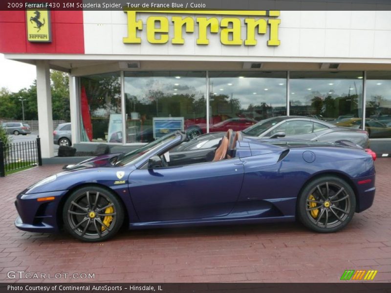 Tour de France Blue / Cuoio 2009 Ferrari F430 16M Scuderia Spider