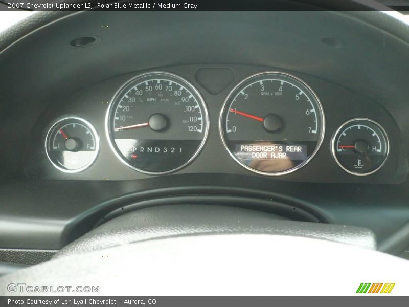 Polar Blue Metallic / Medium Gray 2007 Chevrolet Uplander LS
