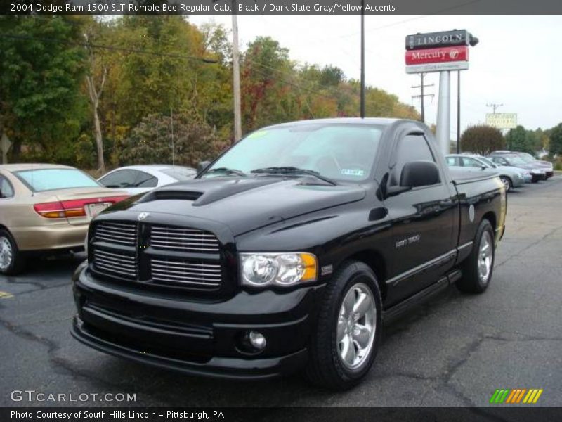 Black / Dark Slate Gray/Yellow Accents 2004 Dodge Ram 1500 SLT Rumble Bee Regular Cab