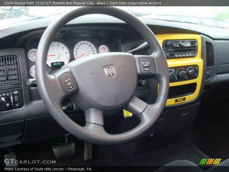 Black / Dark Slate Gray/Yellow Accents 2004 Dodge Ram 1500 SLT Rumble Bee Regular Cab