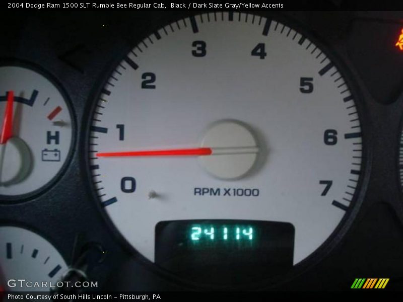 Black / Dark Slate Gray/Yellow Accents 2004 Dodge Ram 1500 SLT Rumble Bee Regular Cab