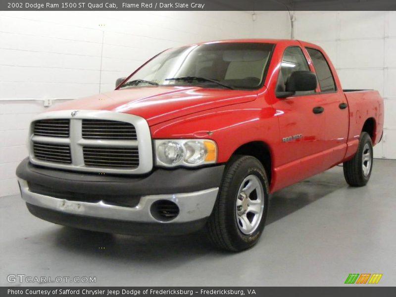 Flame Red / Dark Slate Gray 2002 Dodge Ram 1500 ST Quad Cab