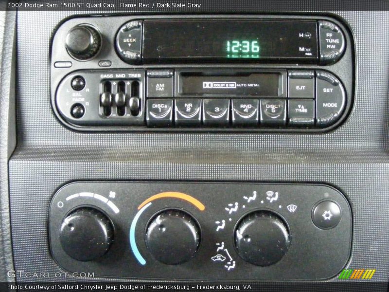 Flame Red / Dark Slate Gray 2002 Dodge Ram 1500 ST Quad Cab