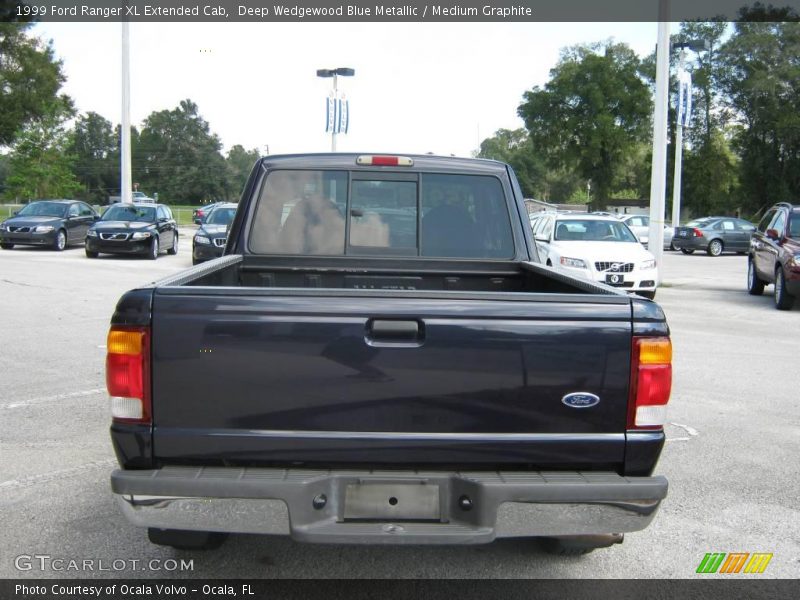 Deep Wedgewood Blue Metallic / Medium Graphite 1999 Ford Ranger XL Extended Cab