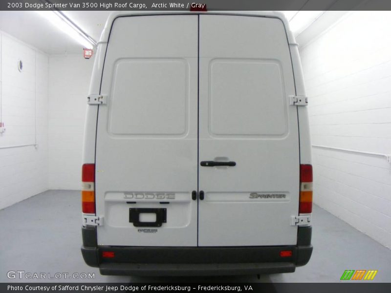 Arctic White / Gray 2003 Dodge Sprinter Van 3500 High Roof Cargo